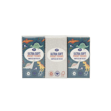 Dinosaur Pocket Pack Tissues 6 Pack